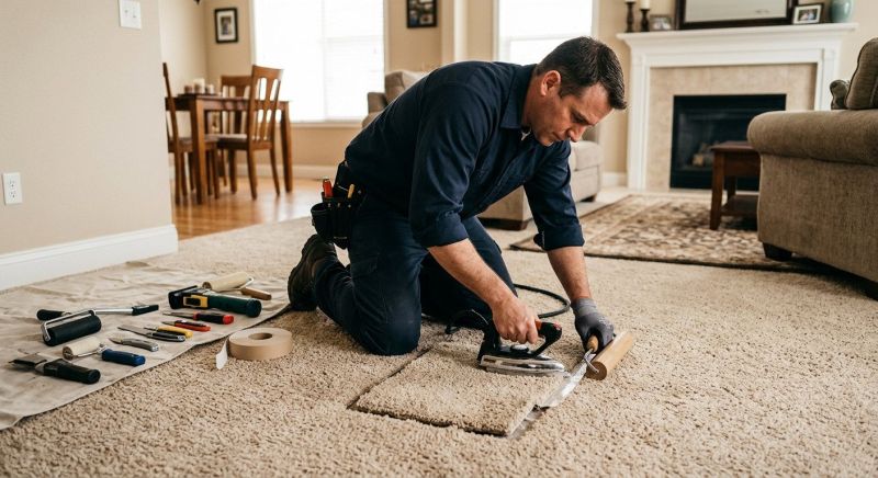 Stair Carpet Repair in Overland Park, KS